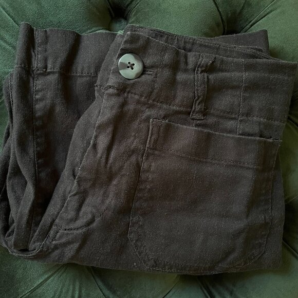 Colette Cropped Wide-Leg Pants by Maeve: Linen Edition, 25P - Picture 6 of 9